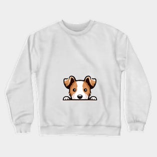 Peeking Dog Crewneck Sweatshirt